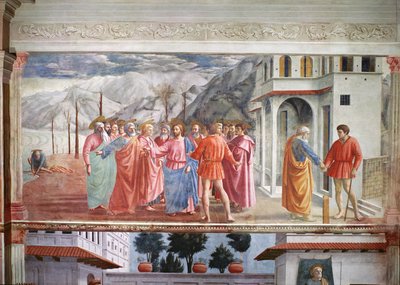 Le paiement du tribut, de la chapelle Brancacci, vers 1426 - Tommaso Masaccio